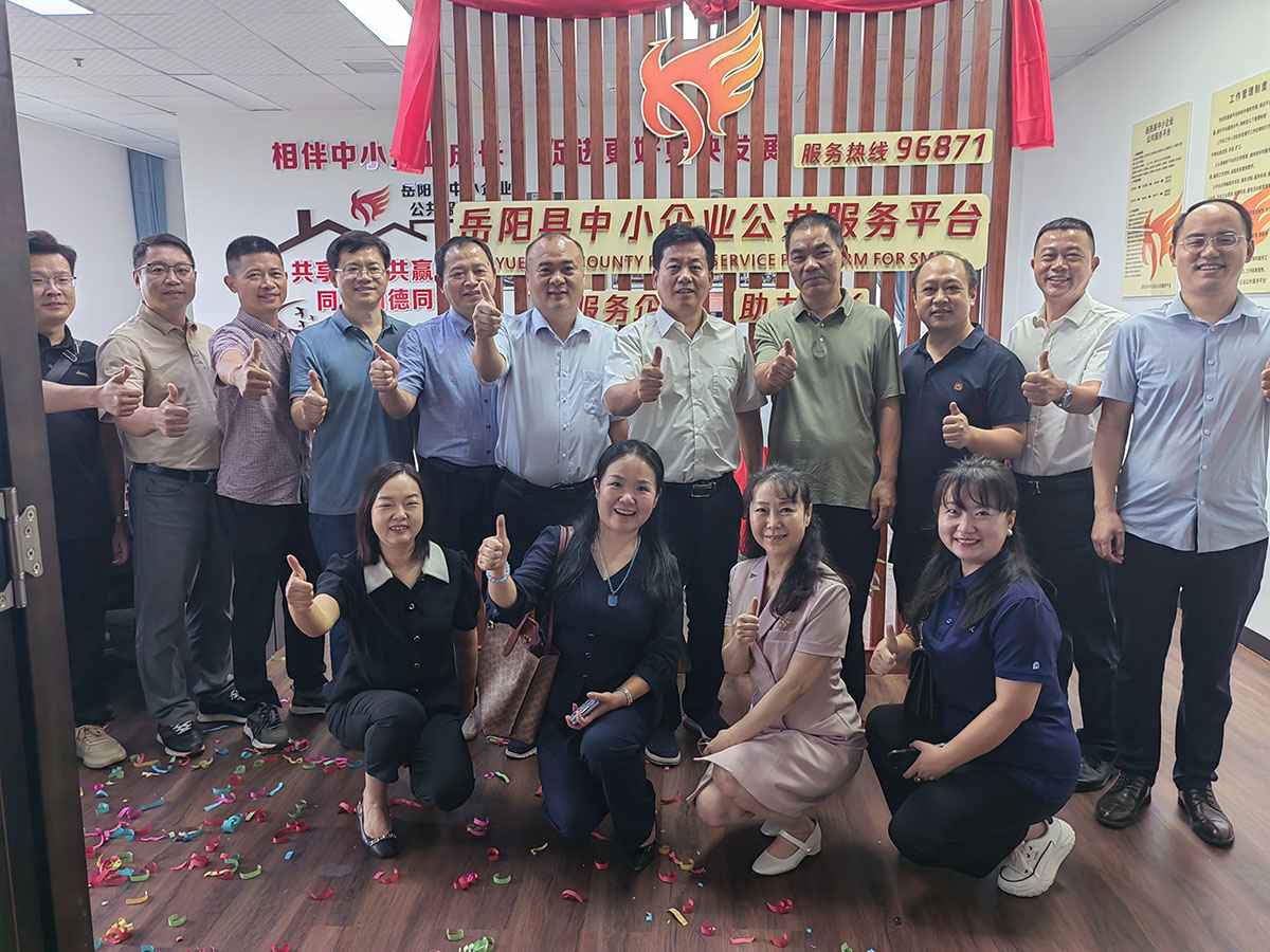 岳阳县中小企业新助力：服务平台办公室启用揭牌
